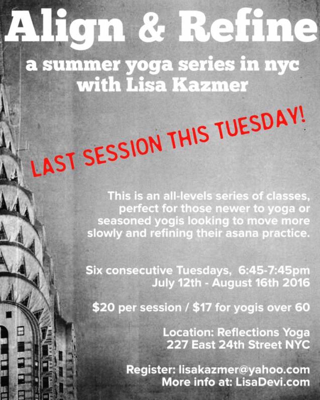 Align &amp; Refine, last session